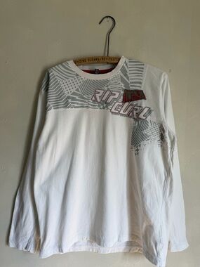 Vintage Y2K rip curl  mma/ affliction style long sleeve tee